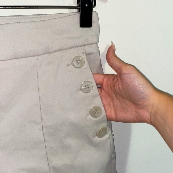 MASSIMO FABBRO High-Waist Straight-Leg Capri Sailor Pants - Picture 5 of 7